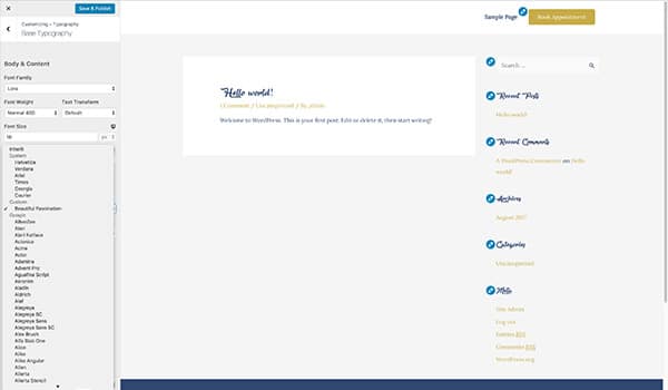 Now It’s Easier Than Ever to Use Custom Fonts With Astra! Screen Shot