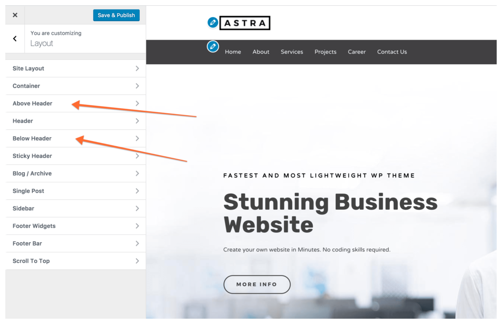 Introducing: Header Sections Header Sections