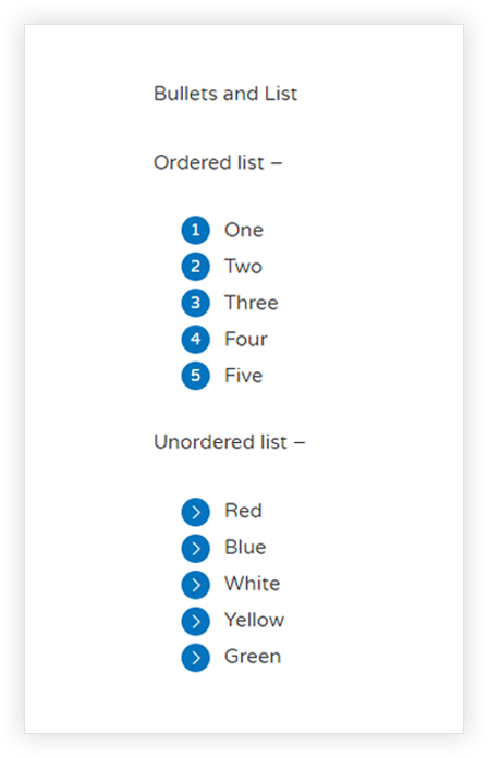 How to Design Bullets & Lists? Bullet Lists Output