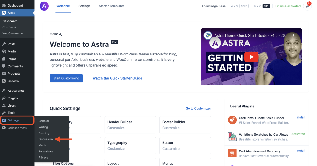 How to Disable Comments On A WordPress Site Go to Settings > Discussion.