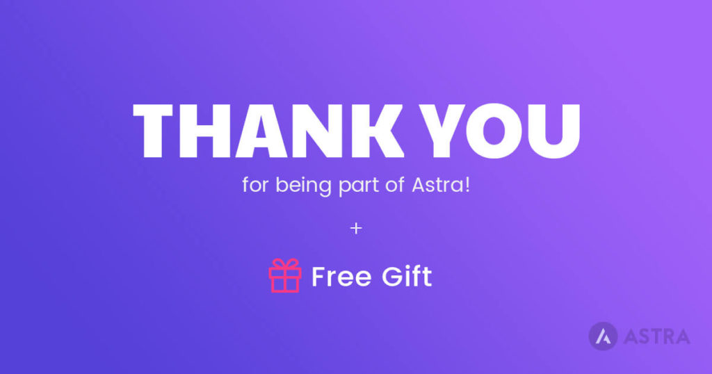 Thank you ❤ Thank you from Astra Team
