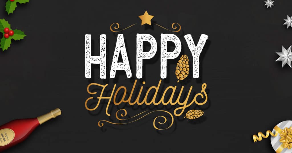 Compliments of the Season and a Very Happy New Year in Advance! Happy holidays stock image