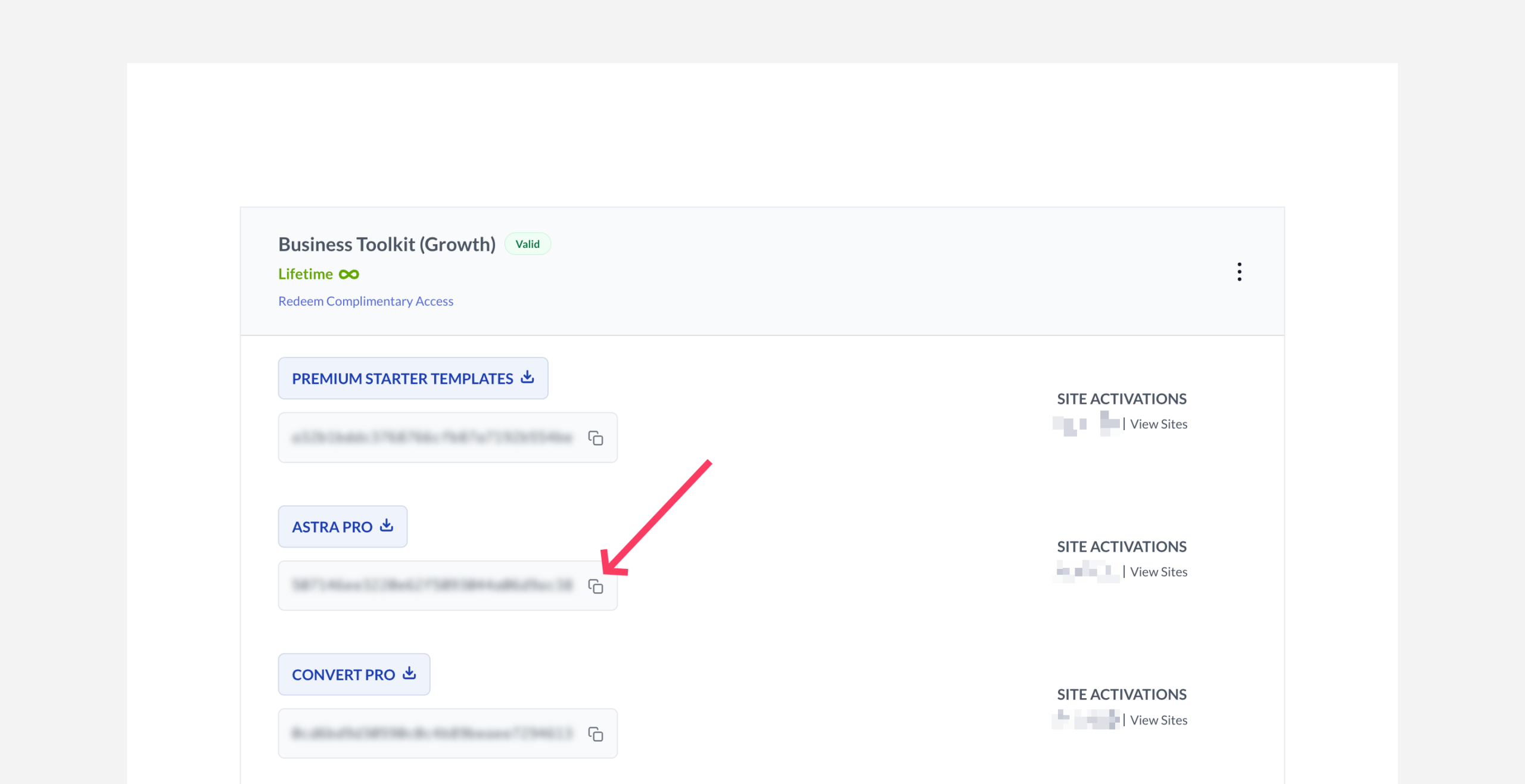 How to Activate Astra Pro Addon License? Copy License 1 Scaled