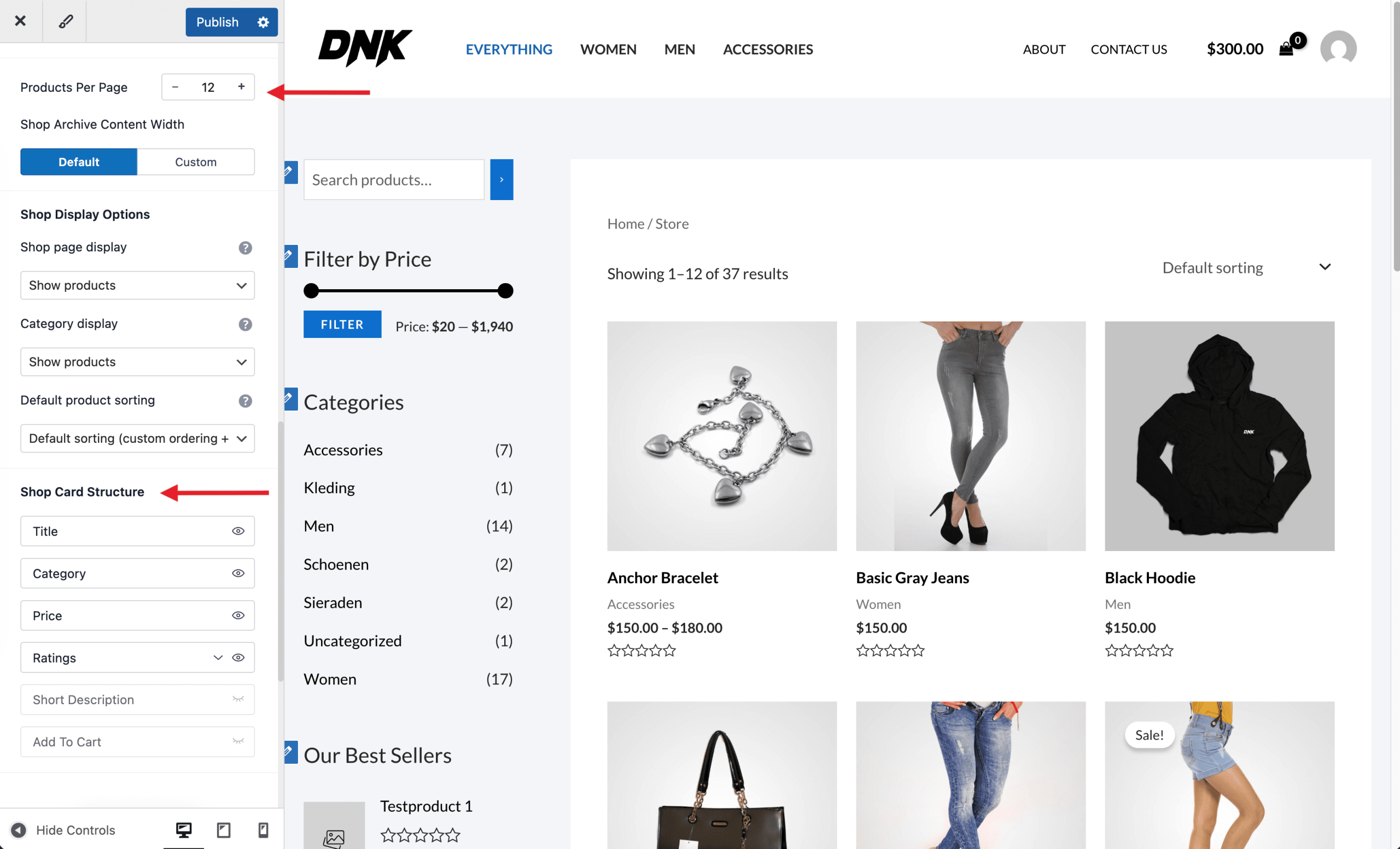 WooCommerce Integration Overview in Free Astra Theme WooCommerce product catalog