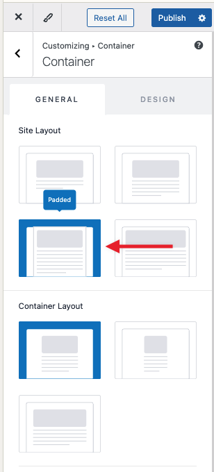 Padded Site Layout Global Container Padded Layout