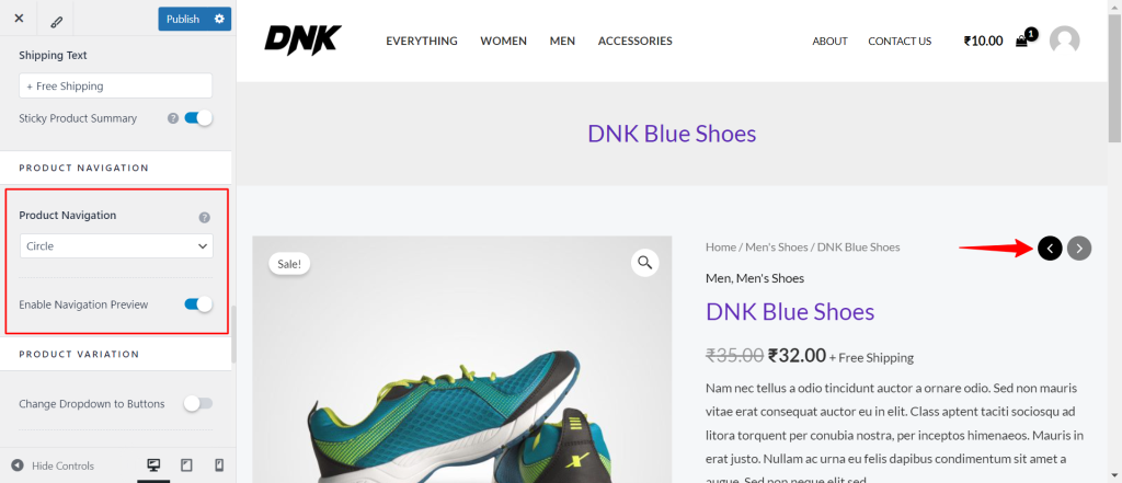 Single Product WooCommerce Product Navigation 1024x441