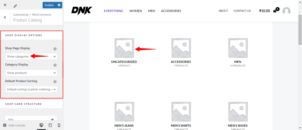 How to Design a Product Catalog Page or Shop Page Using WooCommerce Module in Astra? Shop Display Options 1024x441