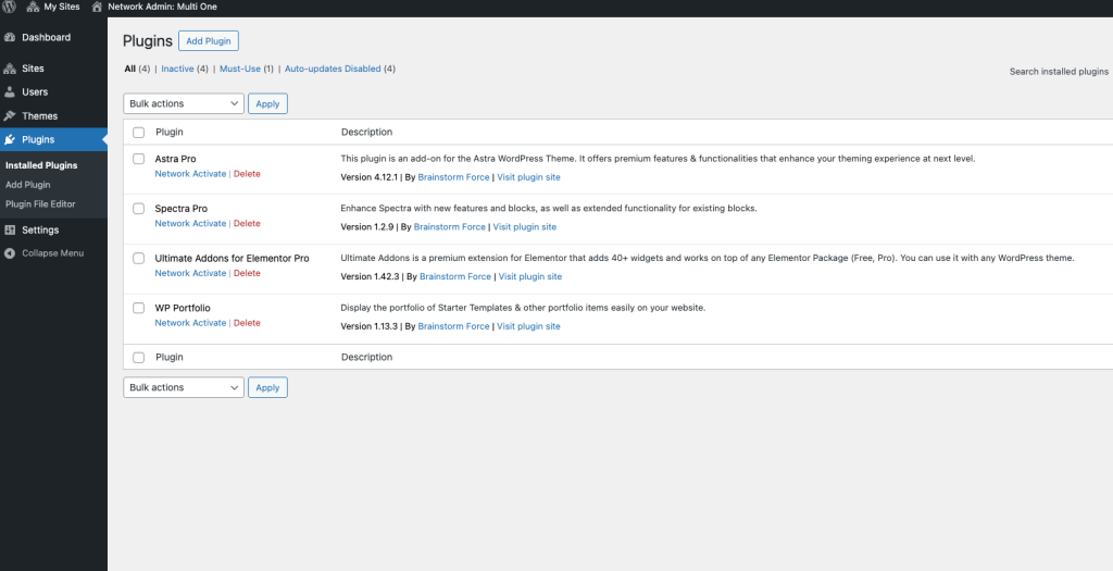 Network Plugins