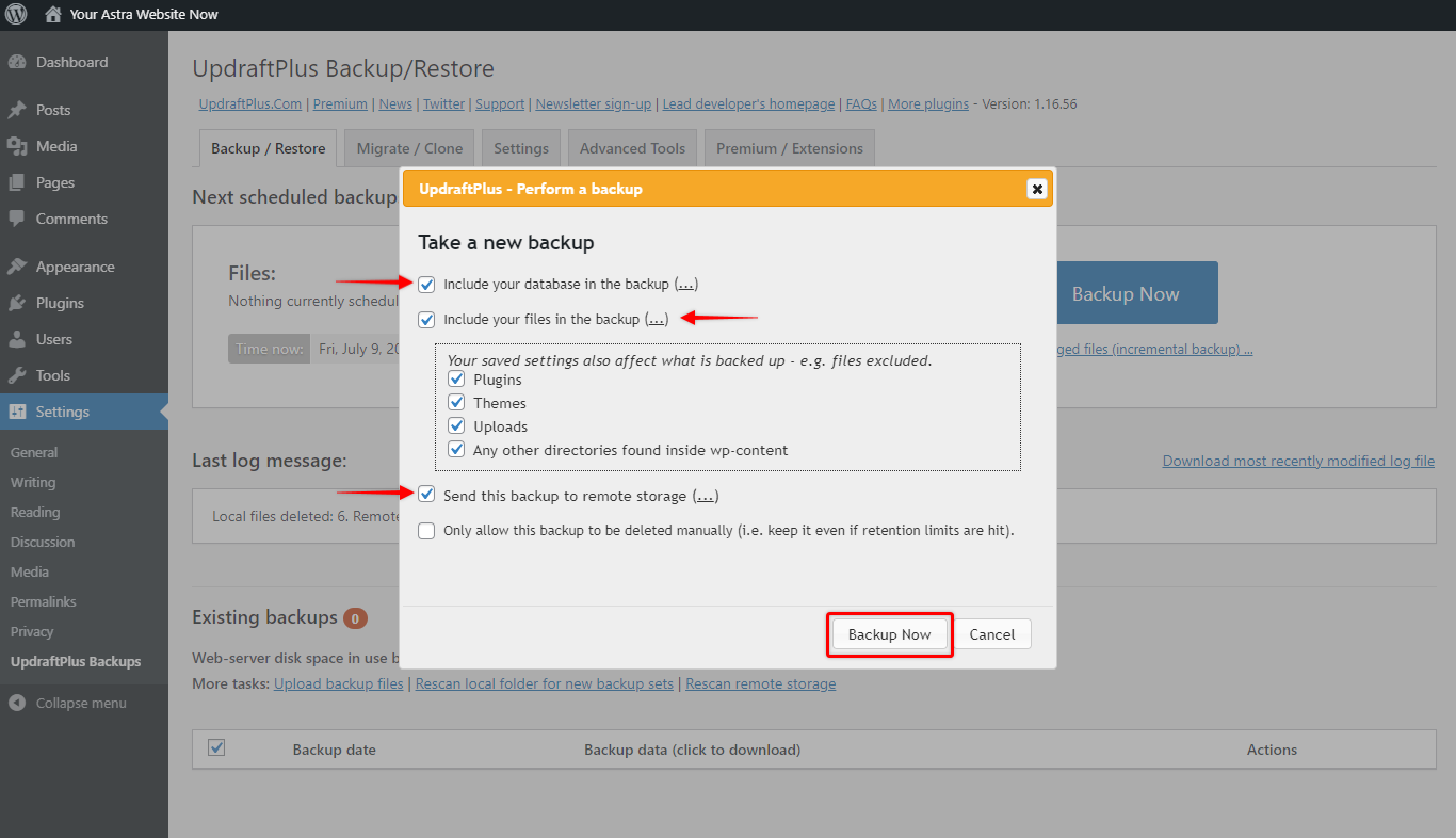 Backup Your Website in Less than 10 Minutes! Configure Your Website Backup