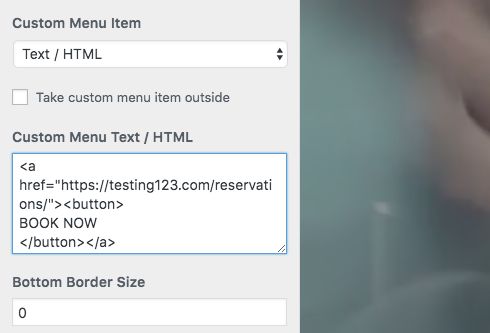 How To Add a Restaurant Reservation System to WordPress in 4 Easy Steps Custom Menu Text