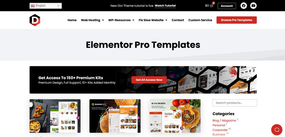 280+ Elementor Templates for Every Niche (Free + Premium) Elementor Templates by darrel wilson
