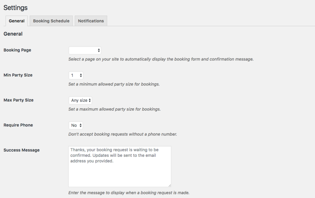 How To Add a Restaurant Reservation System to WordPress in 4 Easy Steps Restaurant Reservations Schedule Setting
