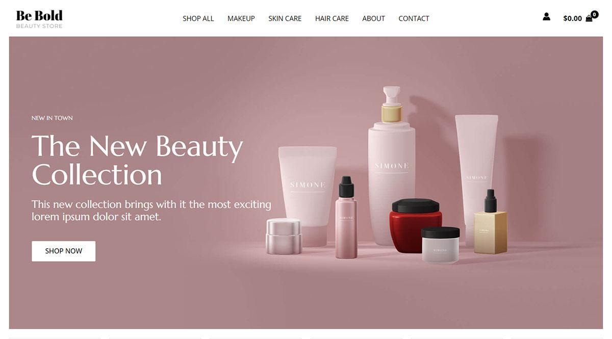 280+ Elementor Templates for Every Niche (Free + Premium) Beauty fashion website template