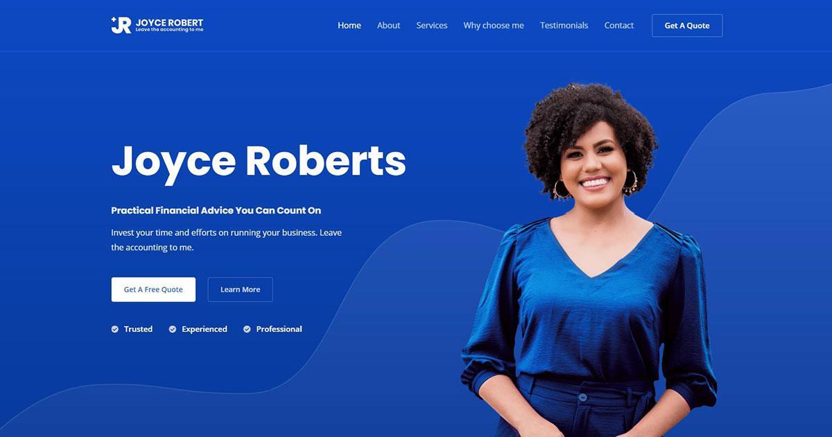 280+ Elementor Templates for Every Niche (Free + Premium) Chartered Accountant website template