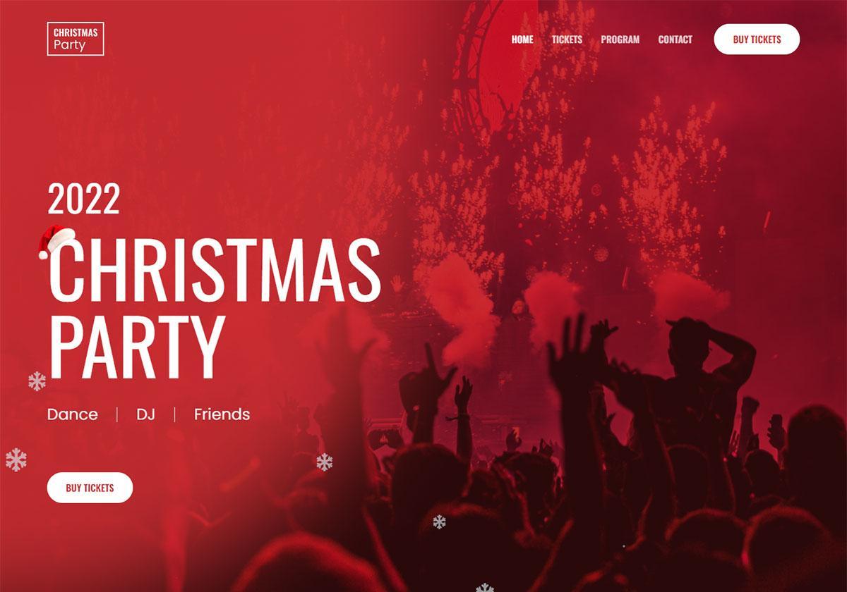 280+ Elementor Templates for Every Niche (Free + Premium) Christmas template made with Elementor