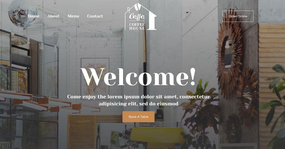 280+ Elementor Templates for Every Niche (Free + Premium) Coffee house web template