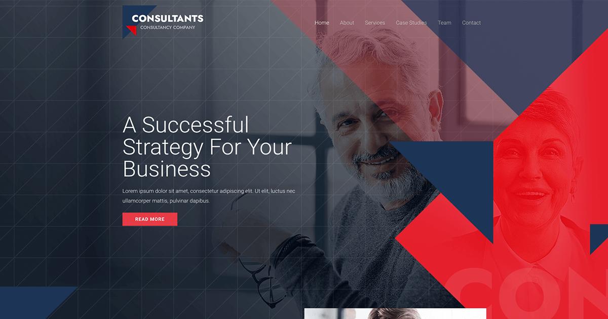 280+ Elementor Templates for Every Niche (Free + Premium) Consultants Firm template