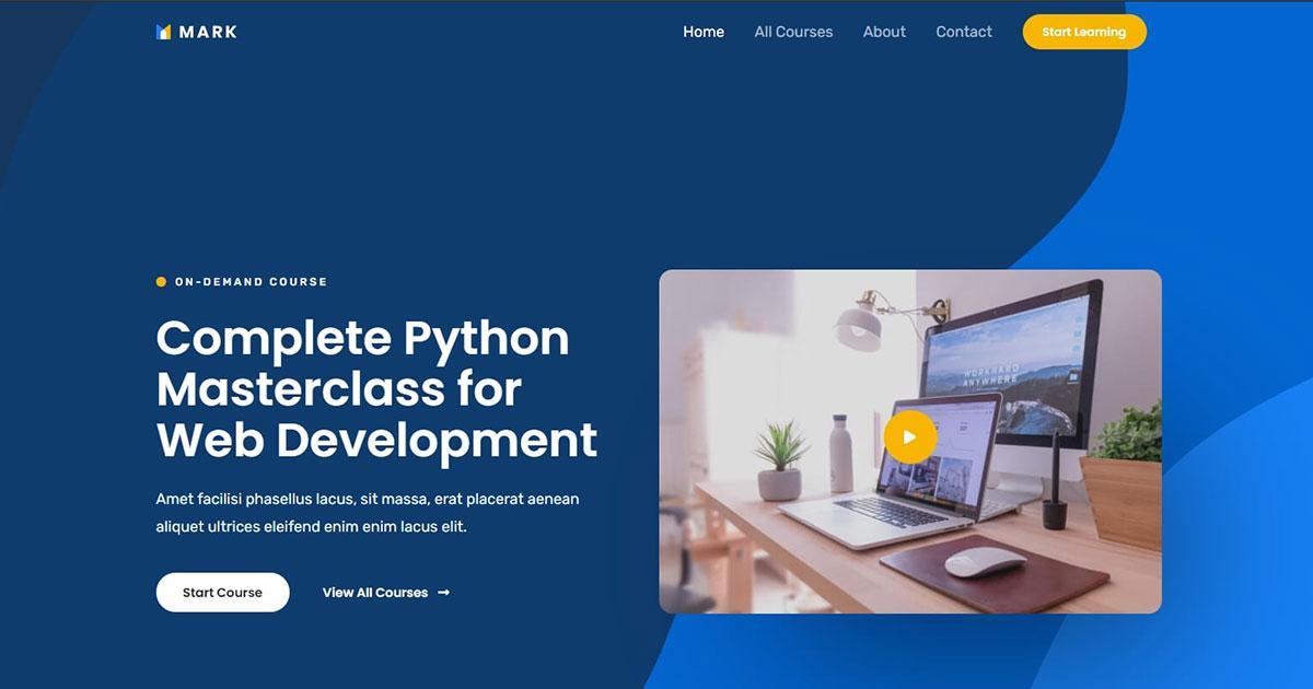 280+ Elementor Templates for Every Niche (Free + Premium) Couse selling Elementor web template
