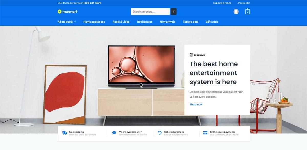 280+ Elementor Templates for Every Niche (Free + Premium) Electronic Store website template