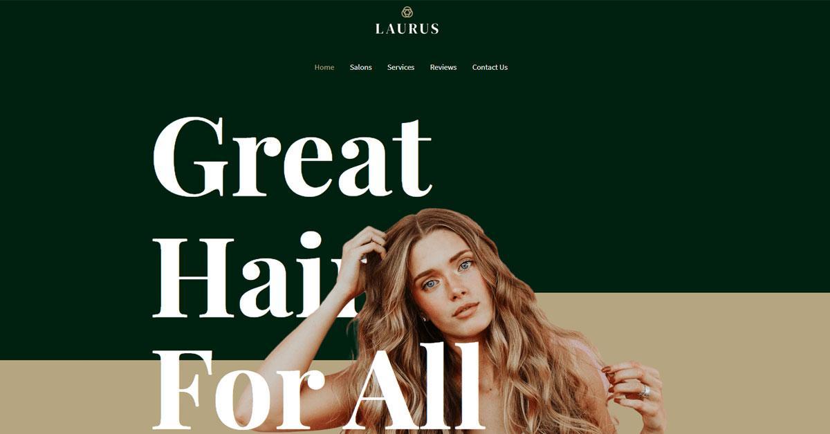 280+ Elementor Templates for Every Niche (Free + Premium) Elementor template for Hairdressers or salons