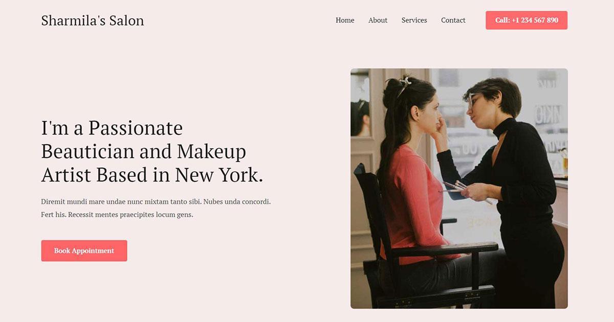 280+ Elementor Templates for Every Niche (Free + Premium) Elementor template for Salon and Spa business