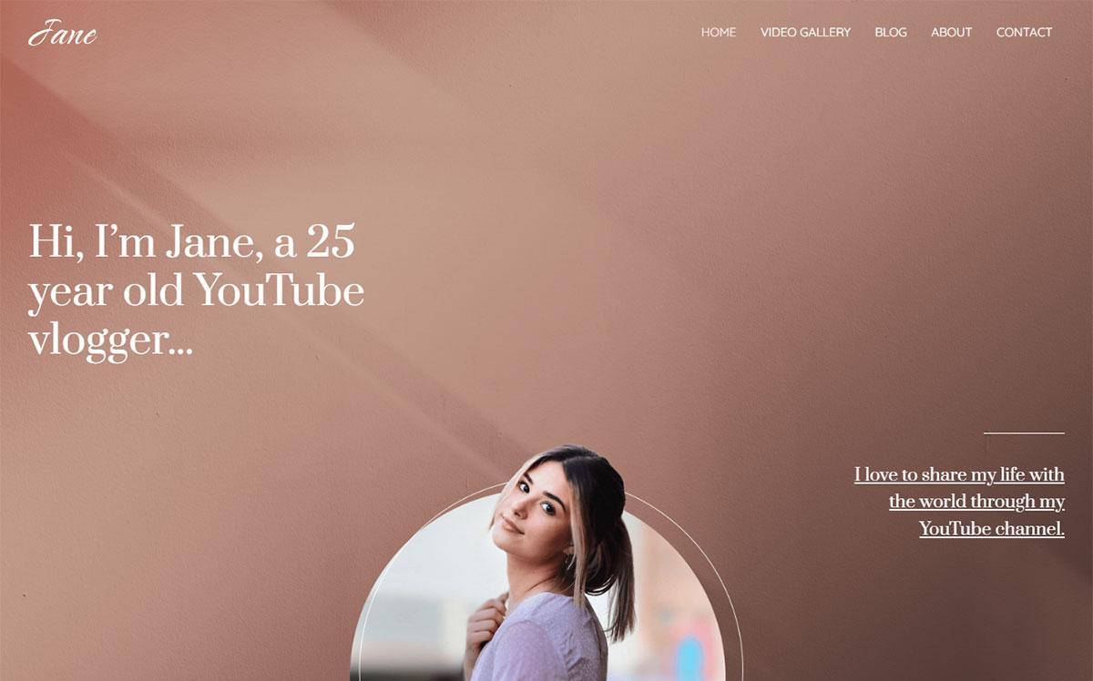 280+ Elementor Templates for Every Niche (Free + Premium) Elementor template for Vlogger