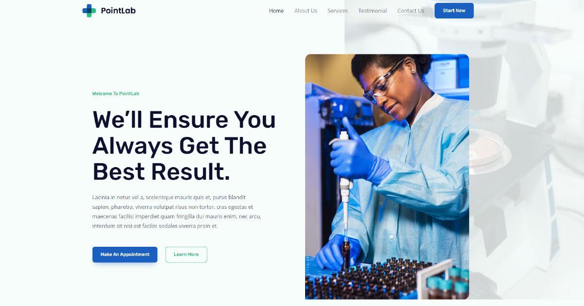 280+ Elementor Templates for Every Niche (Free + Premium) Elementor website template for the labs
