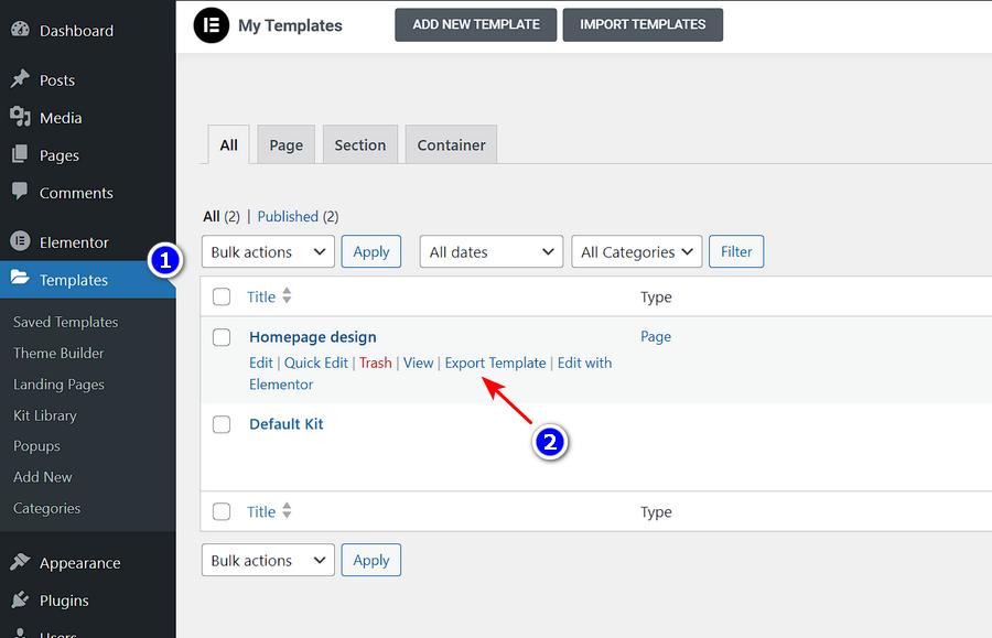 280+ Elementor Templates for Every Niche (Free + Premium) Export Elementor template