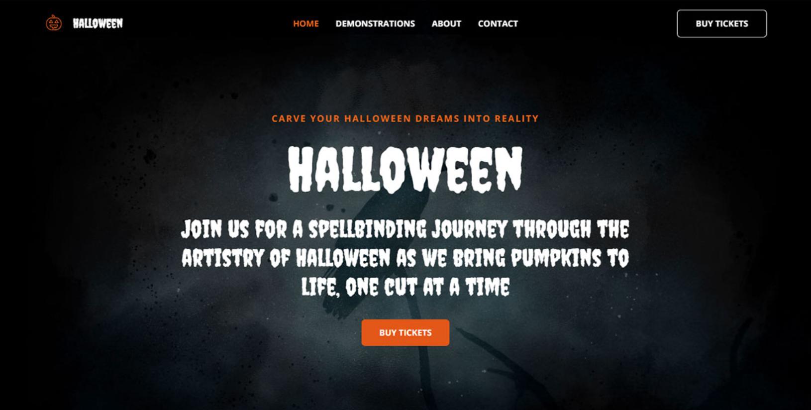 280+ Elementor Templates for Every Niche (Free + Premium) Halloween website template