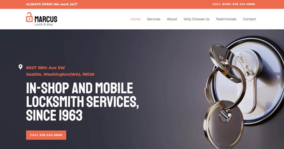 280+ Elementor Templates for Every Niche (Free + Premium) Locksmith website template