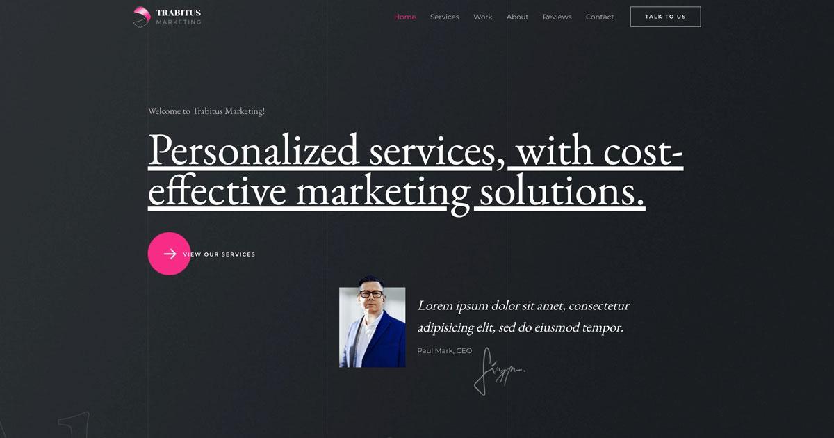 280+ Elementor Templates for Every Niche (Free + Premium) Marketing firm website template