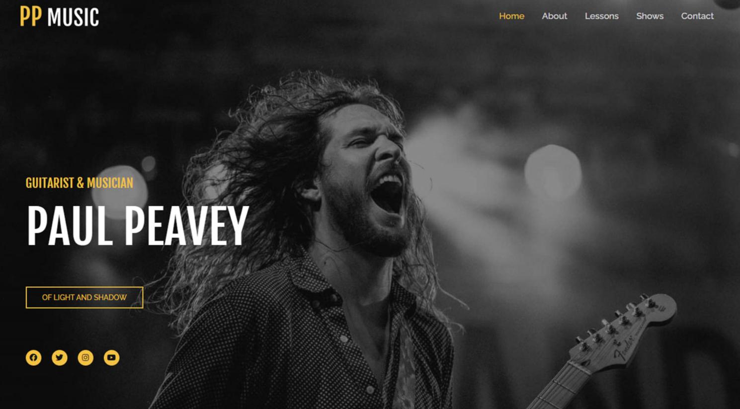 280+ Elementor Templates for Every Niche (Free + Premium) Music website template