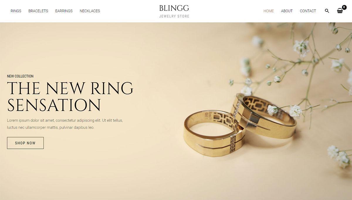 280+ Elementor Templates for Every Niche (Free + Premium) Online jewelry store web template