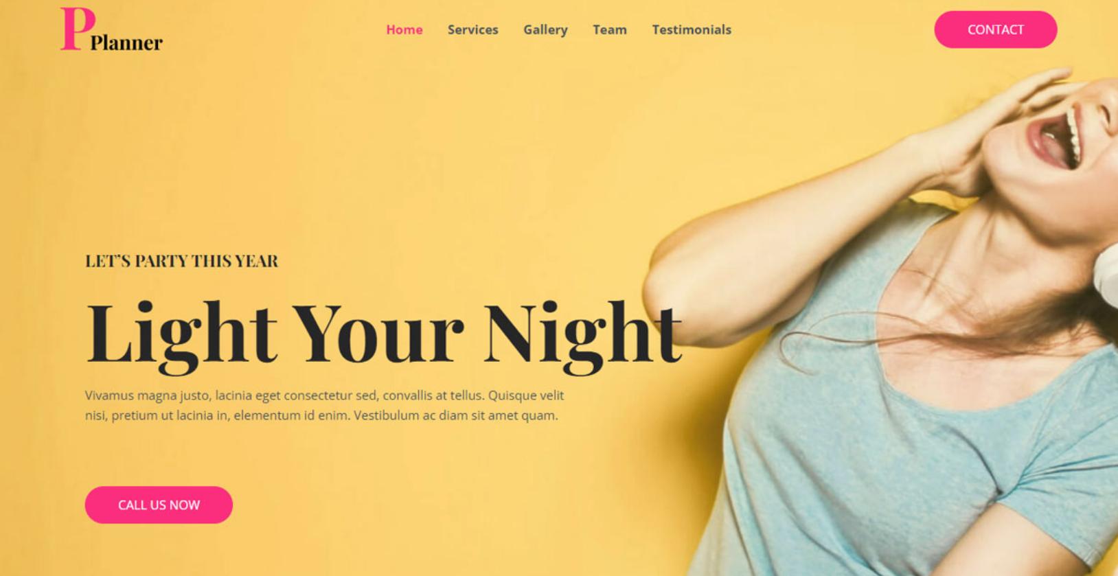 280+ Elementor Templates for Every Niche (Free + Premium) Party planner website template