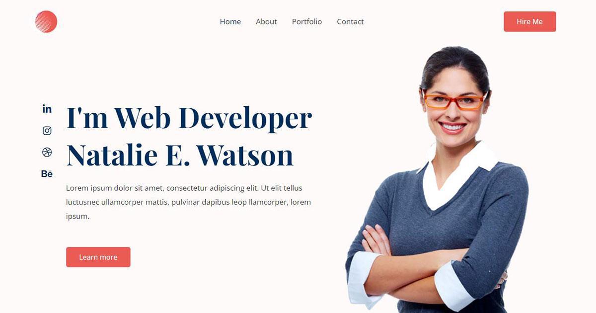 280+ Elementor Templates for Every Niche (Free + Premium) Personal web template