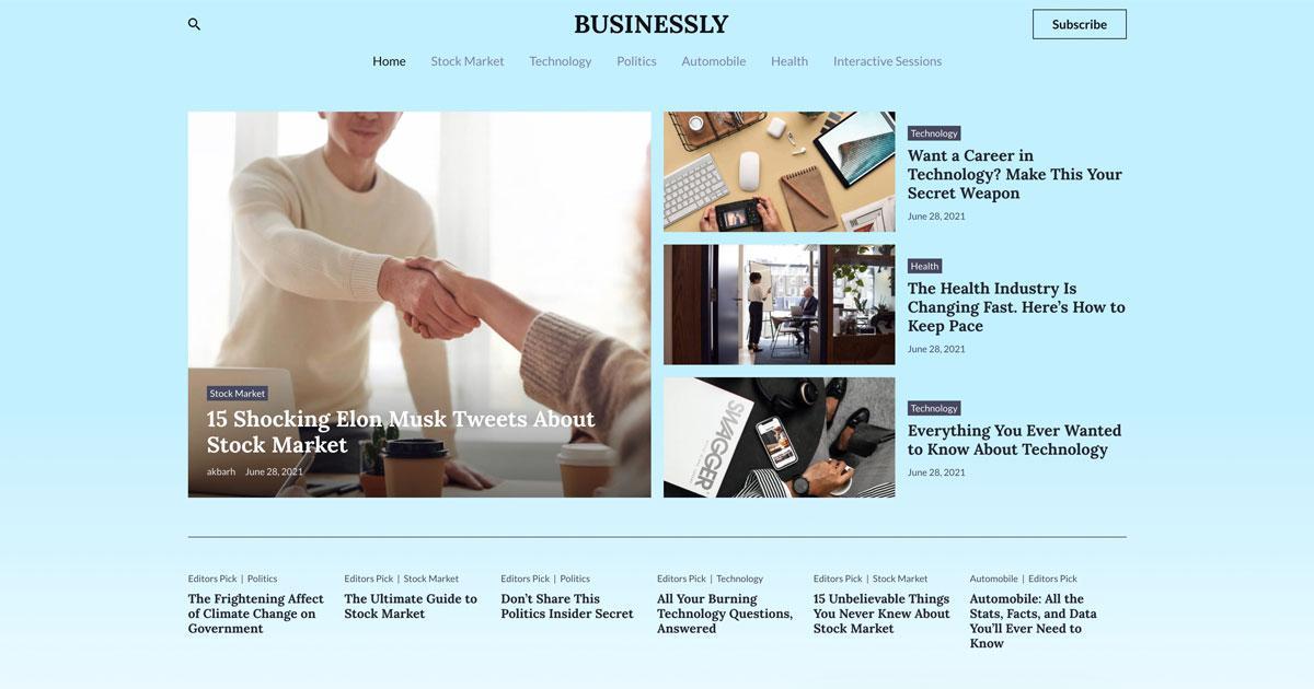 280+ Elementor Templates for Every Niche (Free + Premium) Premium Elementor template for the blog