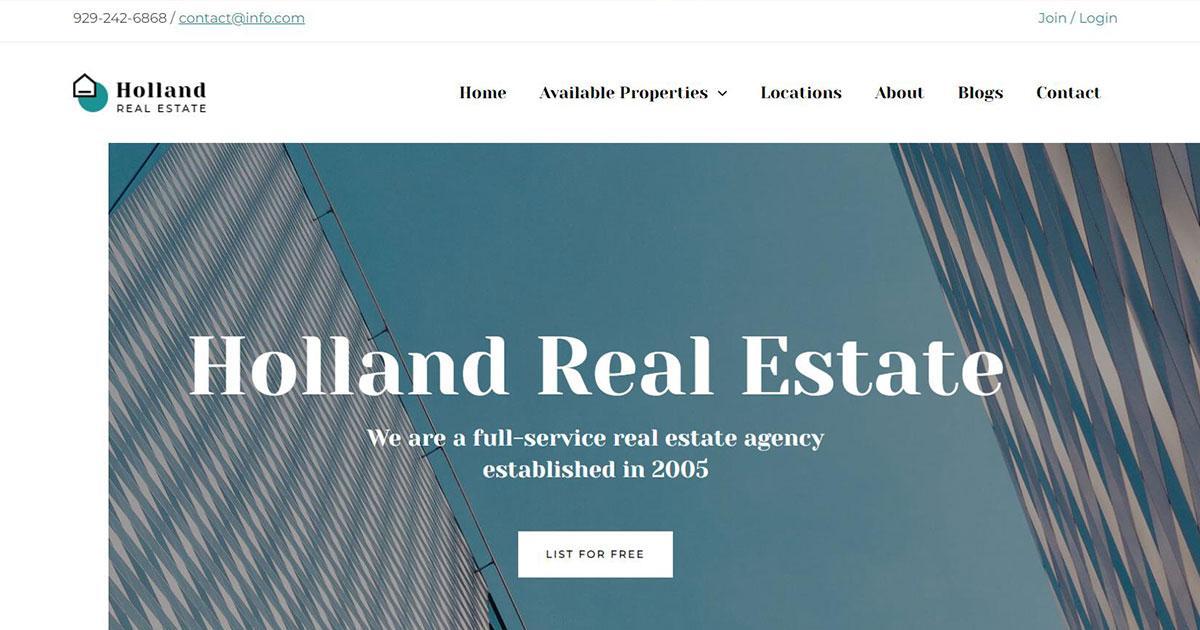 280+ Elementor Templates for Every Niche (Free + Premium) Real Estate Agency