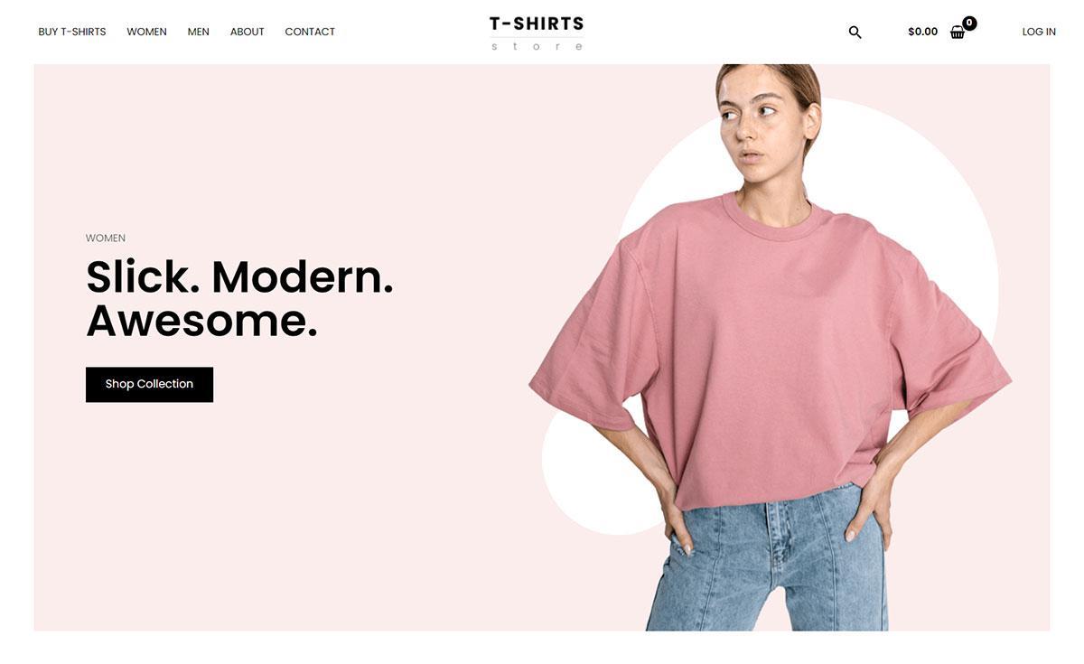 280+ Elementor Templates for Every Niche (Free + Premium) T-Shirts Store