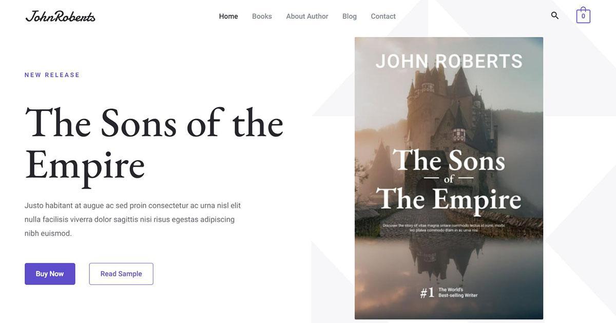 280+ Elementor Templates for Every Niche (Free + Premium) Template for online bookstore