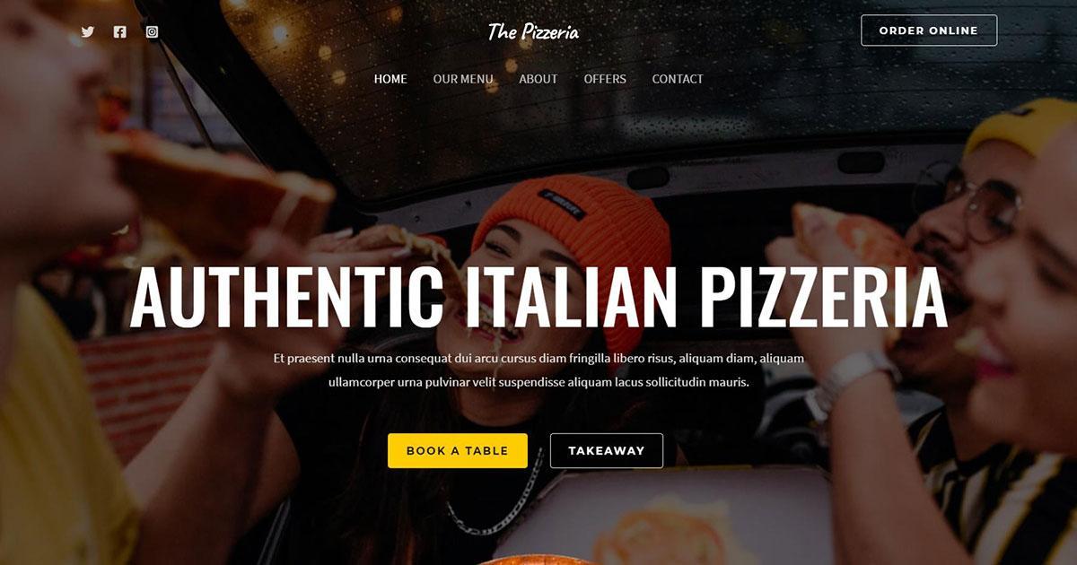280+ Elementor Templates for Every Niche (Free + Premium) The Pizzeria