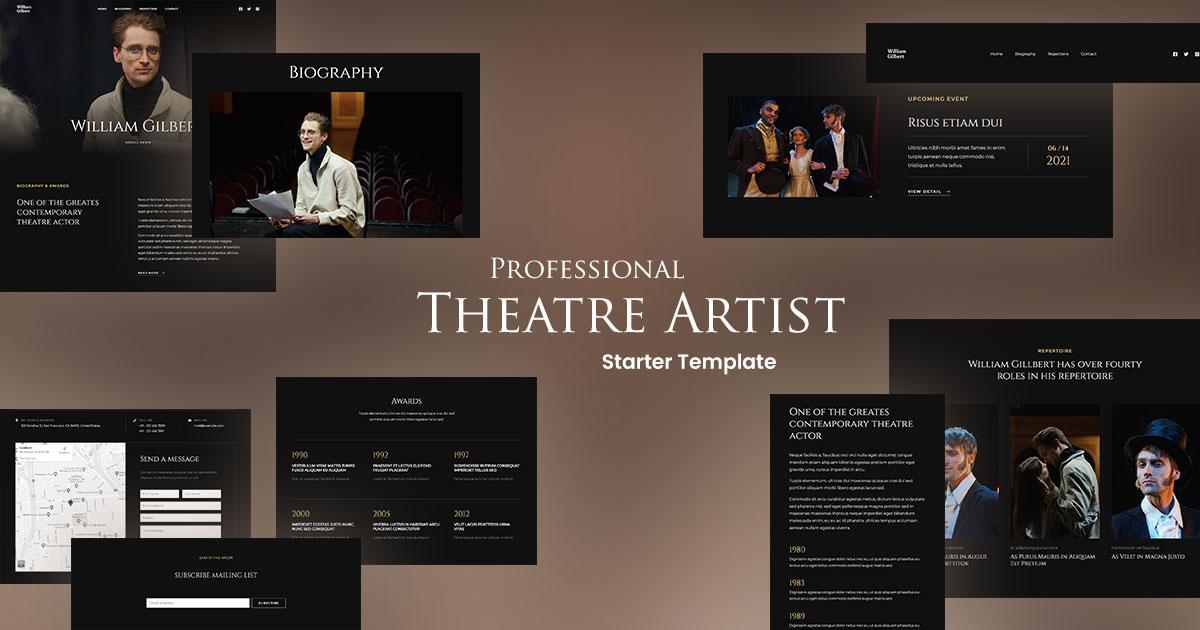 280+ Elementor Templates for Every Niche (Free + Premium) Theatre Artist