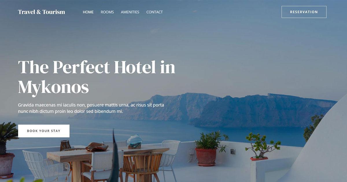 280+ Elementor Templates for Every Niche (Free + Premium) Travel tourism website template for Elementor page builder