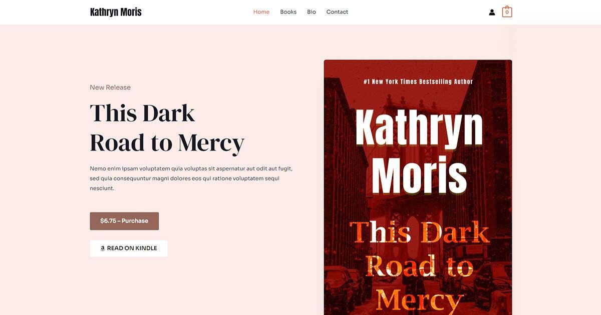 280+ Elementor Templates for Every Niche (Free + Premium) Web template for the eBook author
