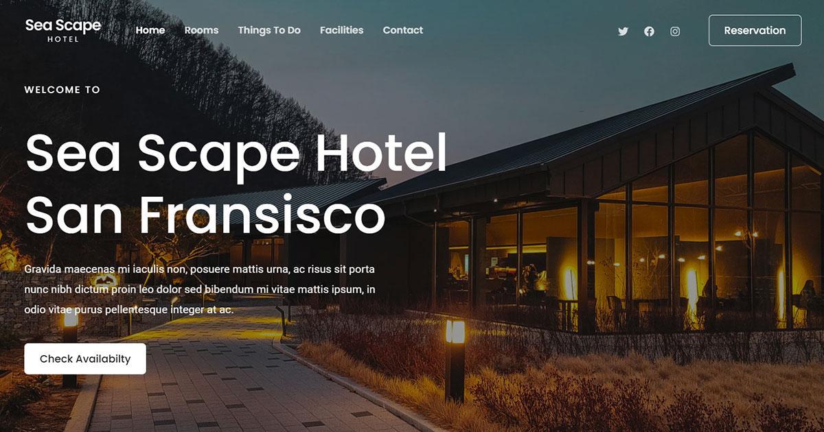 280+ Elementor Templates for Every Niche (Free + Premium) Web template for the hotels