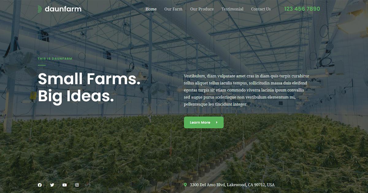 280+ Elementor Templates for Every Niche (Free + Premium) Website template for Horticulture business