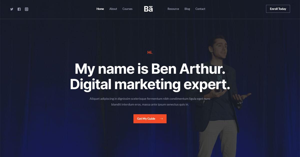 280+ Elementor Templates for Every Niche (Free + Premium) Website template for the digital marketers