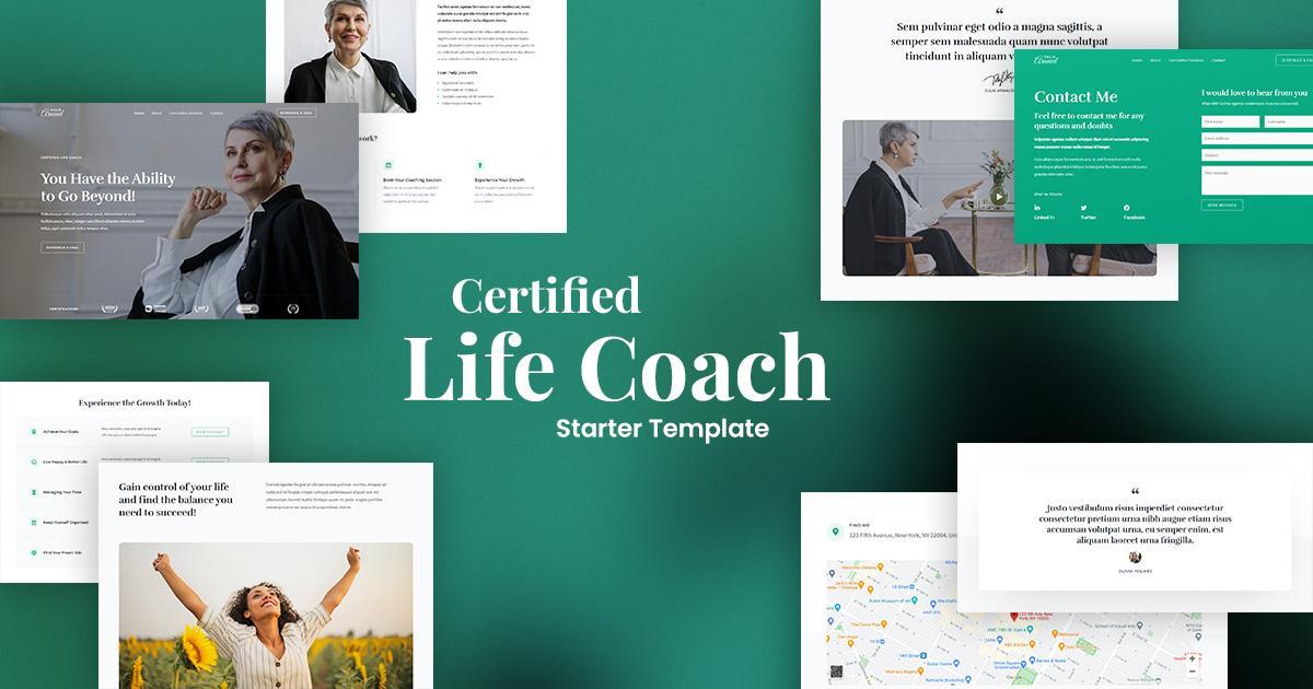280+ Elementor Templates for Every Niche (Free + Premium) Website template for the life coach