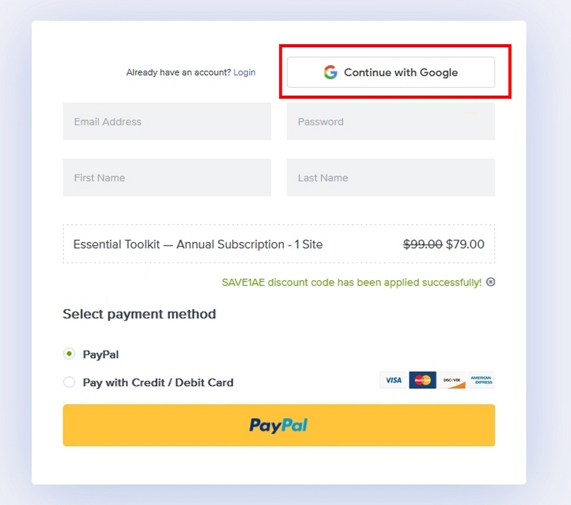 Deliver the Best Ecommerce Checkout Experience in 15 Simple Steps Allow Social Sign-In