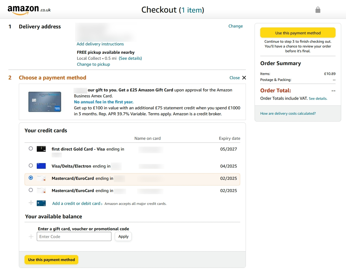 Masterful High Profit Checkout Page Design Secrets (+Examples) Amazon checkout page