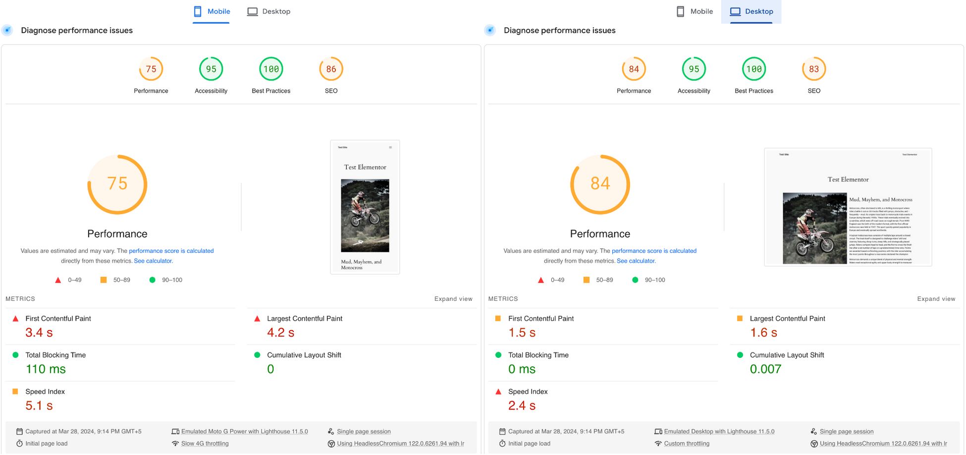 Divi vs Elementor: Which One is King of the Page Builders? elementor page speed test google pagespeed